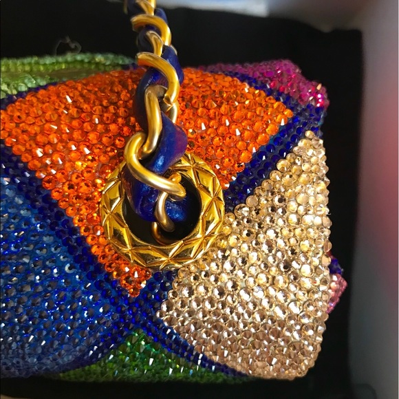 100% Authentic Chanel Mini Swarovski Crystal Bag - Picture 6 of 8
